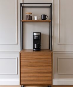 كوفي بار مودرن بأربع أدراج وإطار معدني