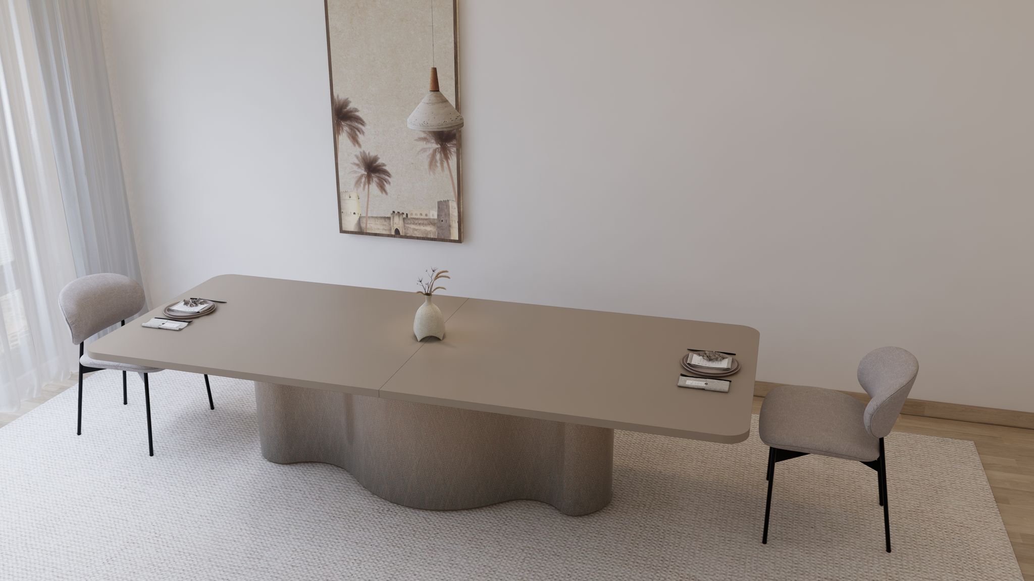 (WAVE) طاولة طعام 12 شخص - Image 4